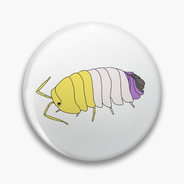 Item preview, Non-Binary Flag Isopod designed and sold by mewcury.