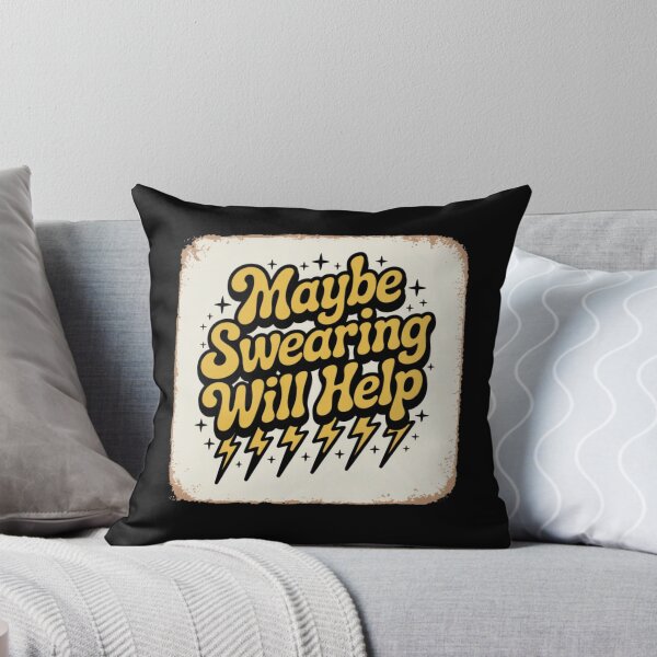 Item preview, maybe swearing will help designed and sold by Mateusz Majcherek.