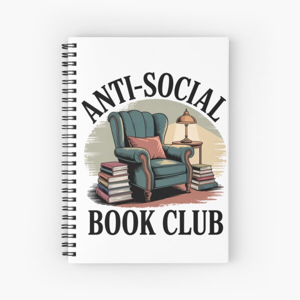 Item preview, Anti Social Book Club designed and sold by WeTheWeirdosCo.
