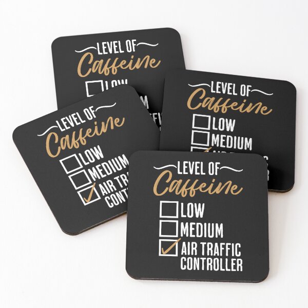 Item preview, Air Traffic Controller Level of Caffeine designed and sold by humnoo.