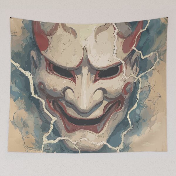 Item preview, Japanese Kabuki Mask designed and sold by bapupa.