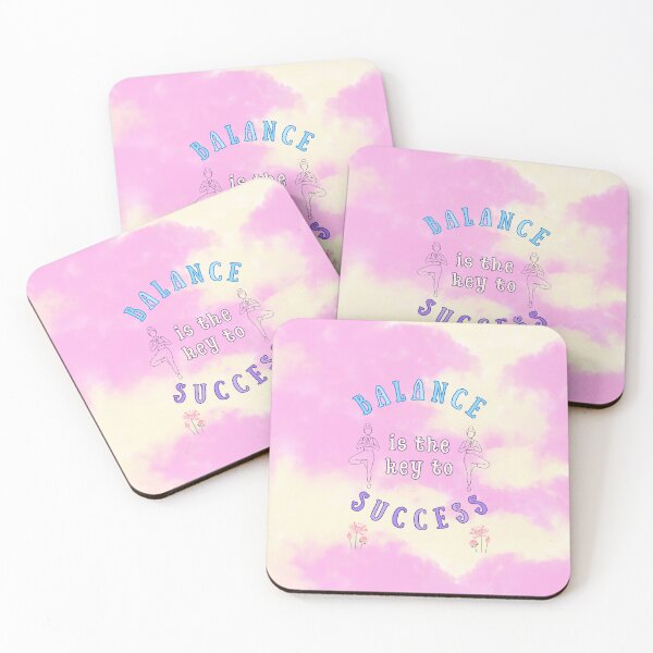 Item preview, Balance is the Key to Success – Pastel Mindfulness & Yoga Design designed and sold by MagicContOasis.