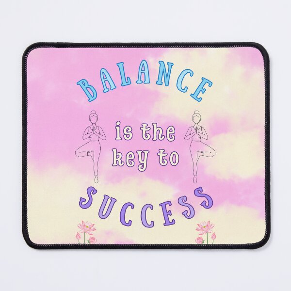 Item preview, Balance is the Key to Success – Pastel Mindfulness & Yoga Design designed and sold by MagicContOasis.