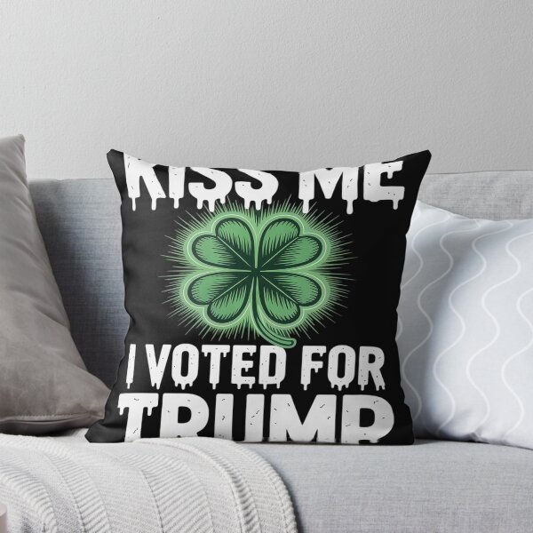 Item preview, Kiss Me I Voted For Trump Irish Shamrock designed and sold by Nekusa.