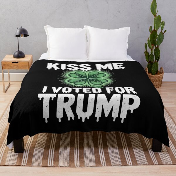 Item preview, Kiss Me I Voted For Trump Irish Shamrock designed and sold by Nekusa.