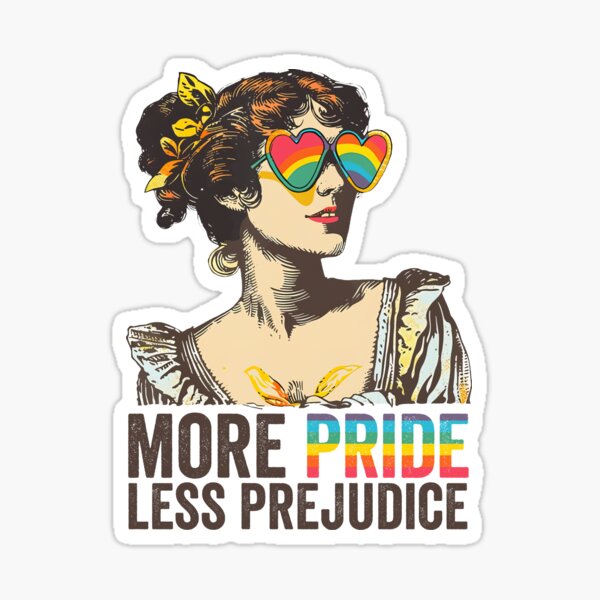 Artikel-Vorschau von Mehr Stolz, weniger Vorurteile, Stolz, schönen Pride Month, Jane Austen, Pridemonth, designt und verkauft von Valadin-Mumble.