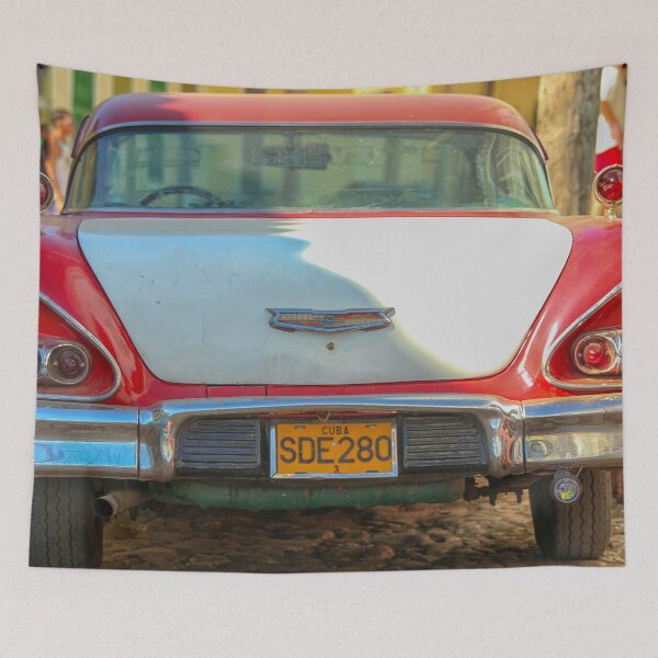 Item preview, Red vintage Chevrolet in Cuba designed and sold by Photopat.