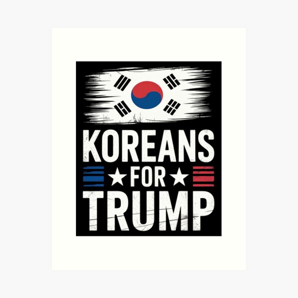 Item preview, Koreans For Trump Pro Trump 2020 Supporter Gift designed and sold by Nekusa.