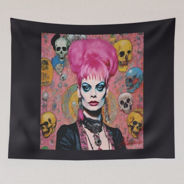 Item preview, "Technicolor Chaos: Nina Hagen's Rebel Spirit" designed and sold by Artisticanvas.
