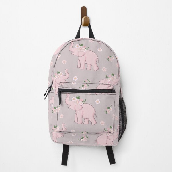 Item preview, Seamless Baby Pink Elephant Pattern with Blossoms designed and sold by Alynek-Design.