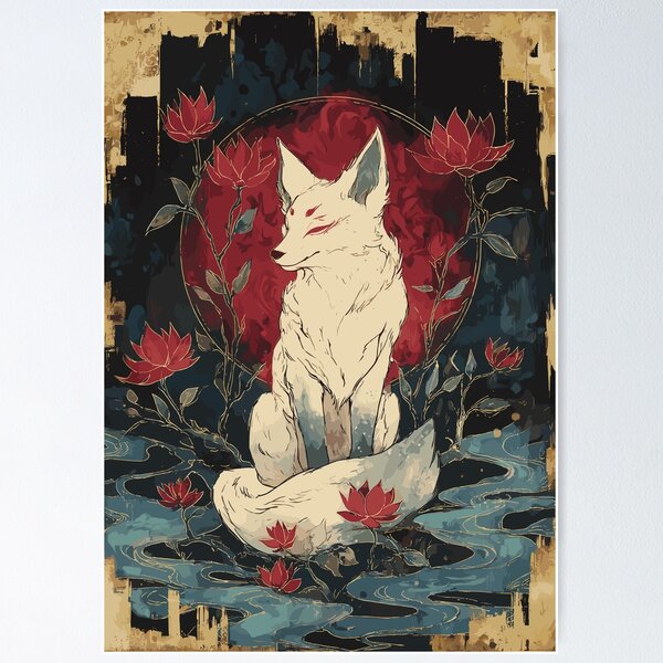 Item preview, Légende du renard Kitsune designed and sold by bapupa.