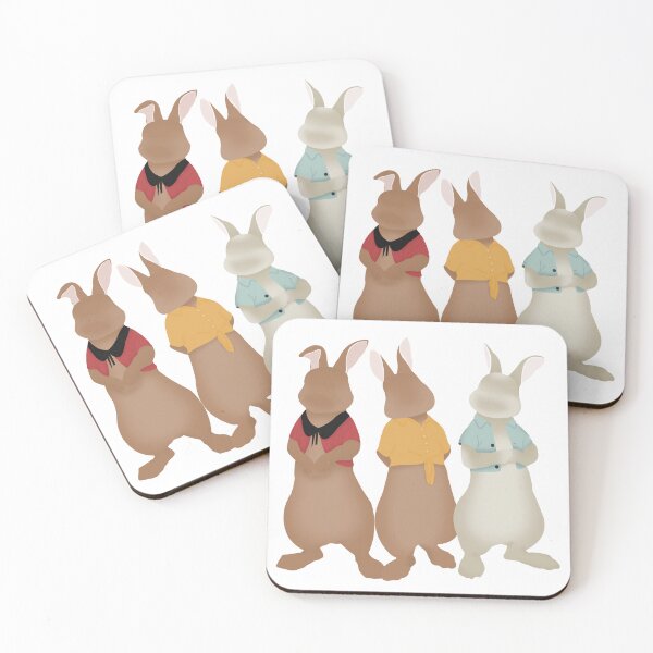 Aperçu de l'œuvre Le trio Flopsy, Mopsy et Cottontail créée et vendue par LittleTokens.