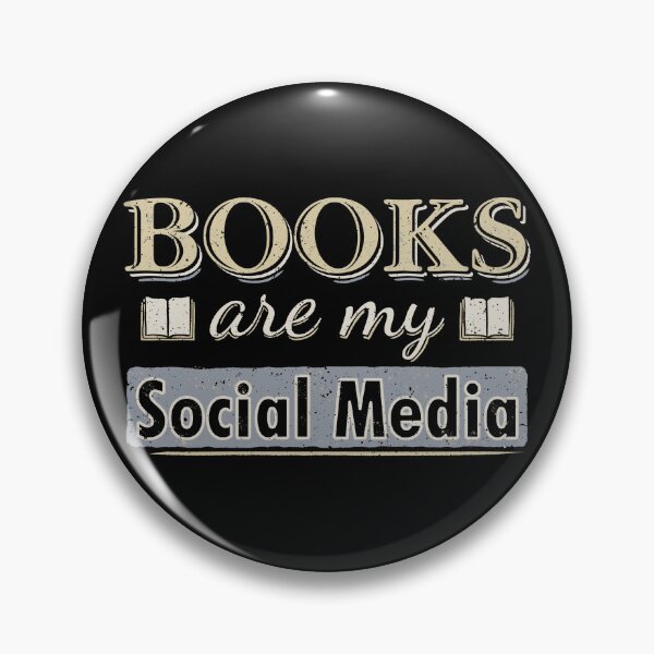Item preview, Books are my Social Media designed and sold by StudioNMdesign.