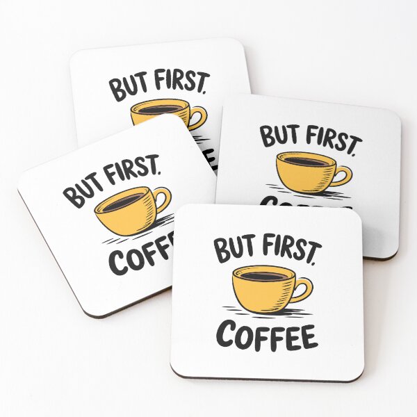 Item preview, But First Coffee Quote Funny Morning Caffeine Saying designed and sold by Altered Pixels.