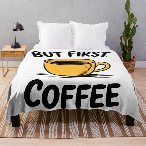 Item preview, But First Coffee Quote Funny Morning Caffeine Saying designed and sold by Altered Pixels.