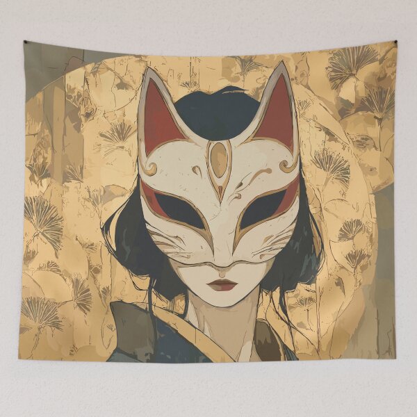 Item preview, Traditional Kitsune Mask designed and sold by bapupa.