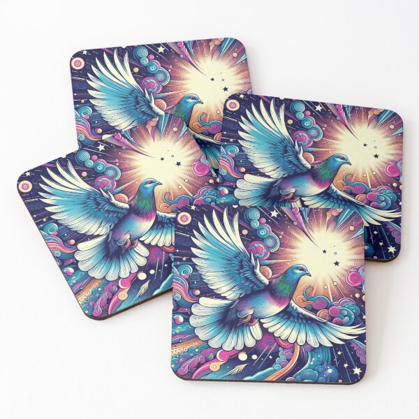 Item preview, mystic colorful dove designed and sold by Dogandesighn.