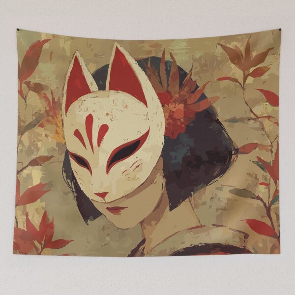 Item preview, Japanese Folklore Kitsune Mask designed and sold by bapupa.
