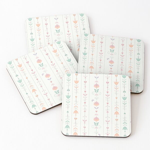 Item preview, Pastel Vertical Floral Seamless Pattern Background designed and sold by Alynek-Design.