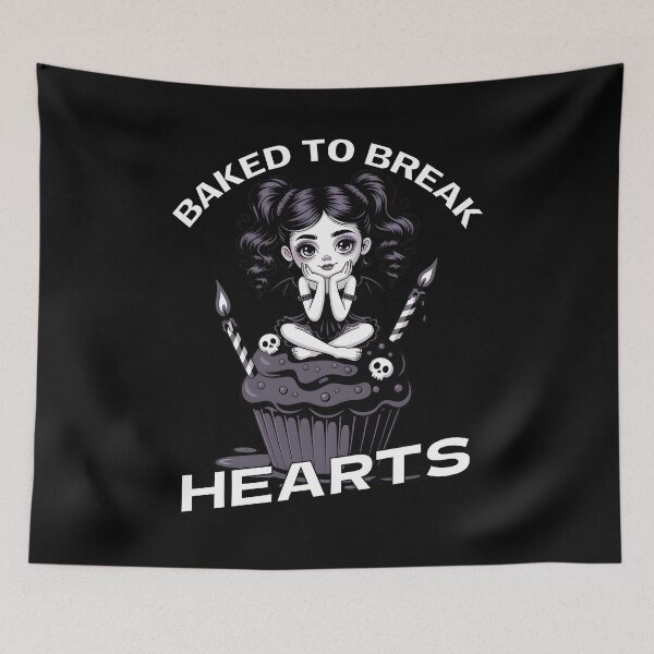 Item preview, Goth Cupcake Girl – Baked to Break Hearts designed and sold by Fragy72.