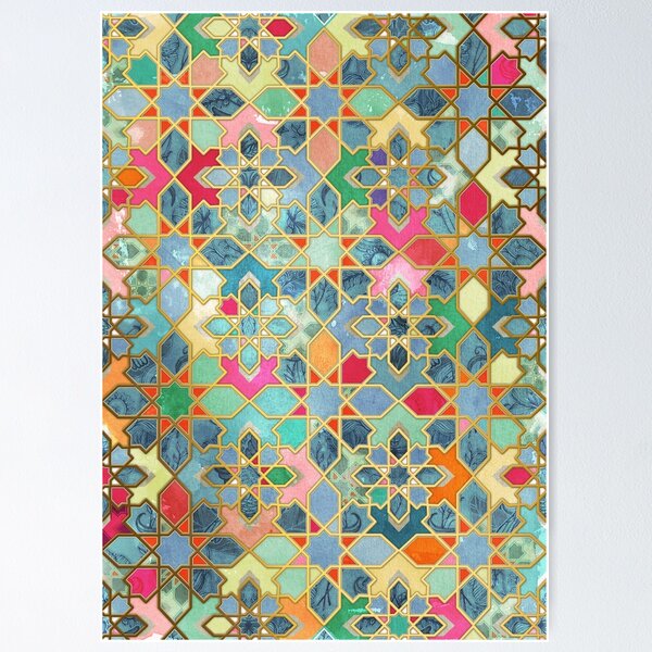 Item preview, Gilt & Glory - Colorful Moroccan Mosaic designed and sold by micklyn.