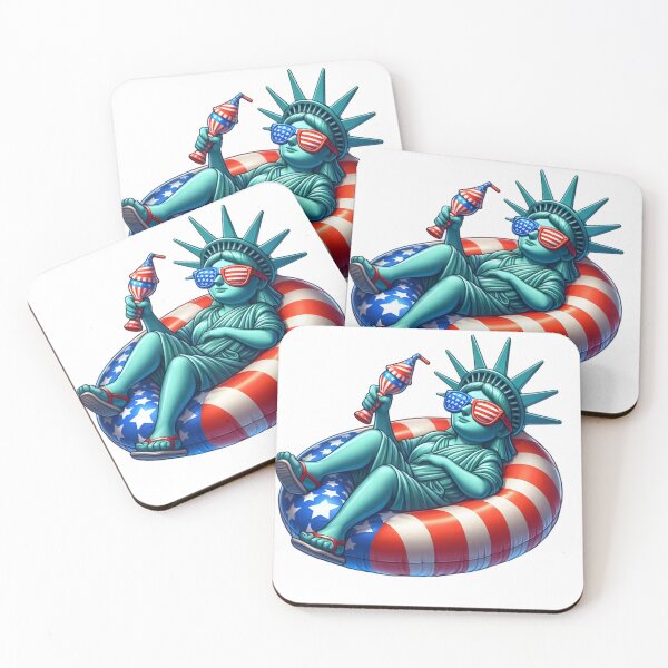 Item preview, 4th of July Clipart – Bald Eagle, Statue of Liberty, BBQ, Beer, Fireworks & Pool Party Vibes, Forth Of July Independence Patriotic Celebrations designed and sold by Adhiambo.