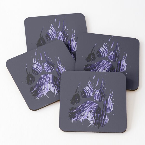 Item preview, Navy Grunge Abstract Swirl Bear Paw Claw (back print) designed and sold by TackyTime.