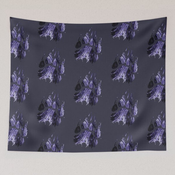Item preview, Navy Grunge Abstract Swirl Bear Paw Claw (back print) designed and sold by TackyTime.