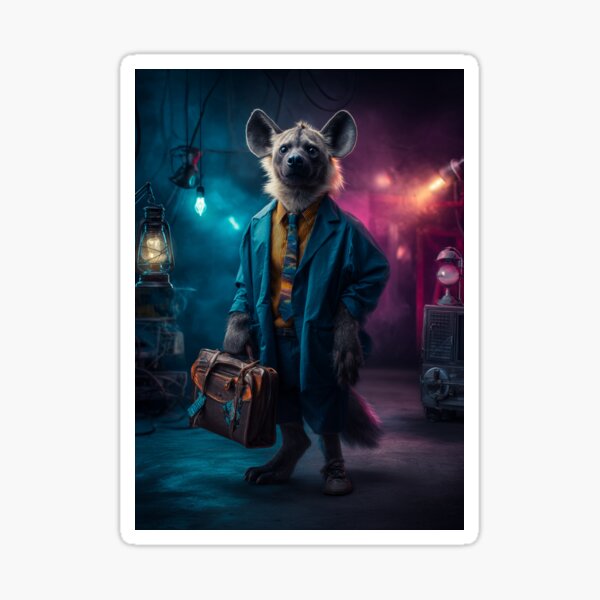 Item preview, Hyena with briefcase designed and sold by Vision-Vibe.
