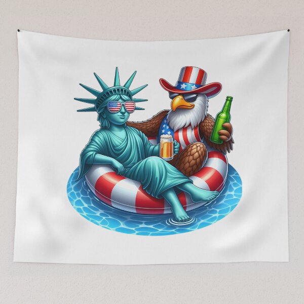 Item preview, 4th of July Clipart – Bald Eagle, Statue of Liberty, BBQ, Beer, Fireworks & Pool Party Vibes, Forth Of July Independence Patriotic Celebrations designed and sold by Adhiambo.