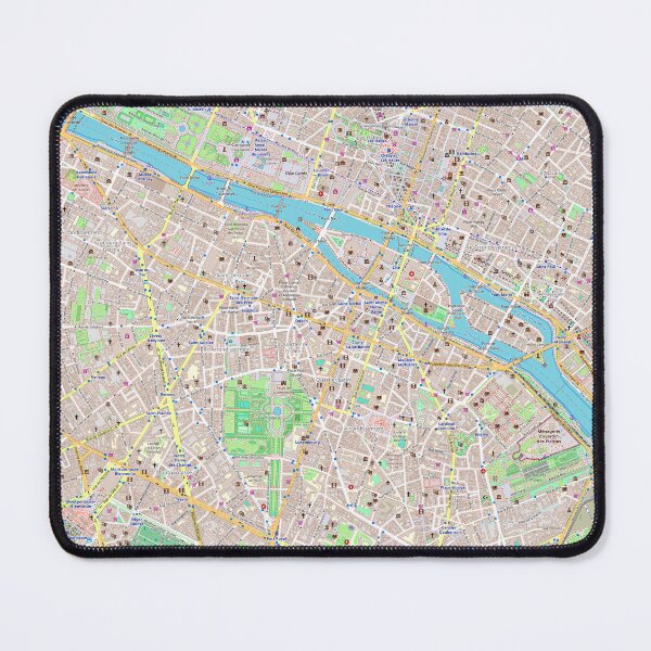 Item preview, Paris Map designed and sold by SteadyRolling.