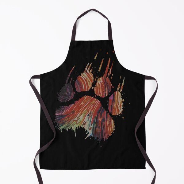 Item preview, Abstract Swirl Bear Paw Claw Black (Back Print) designed and sold by TackyTime.
