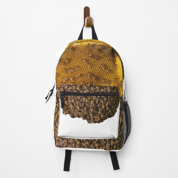 Item preview, A large natural golden-yellow beehive and there are many bees. designed and sold by MiMee4451.