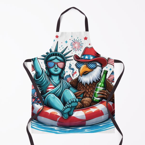 Item preview, 4th of July Clipart – Bald Eagle, Statue of Liberty, BBQ, Beer, Fireworks & Pool Party Vibes, Forth Of July Independence Patriotic Celebrations designed and sold by Adhiambo.