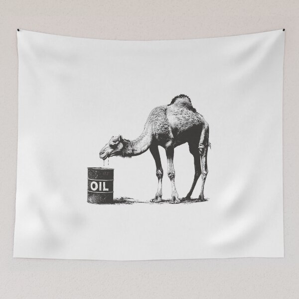 Item preview, Banksy Oil Addiction designed and sold by hamishby.