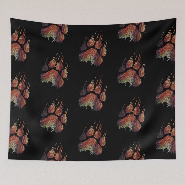 Item preview, Earth Tone Abstract Swirl Bear Paw Claw Black designed and sold by TackyTime.