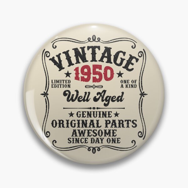 Item preview, 75th Birthday Vintage 1950 Well Aged 75 Awesome Years designed and sold by eclecTEEq.