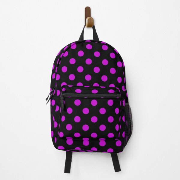 Item preview, Purple on Black Polka Dots Pattern Design  designed and sold by PatternTitan.