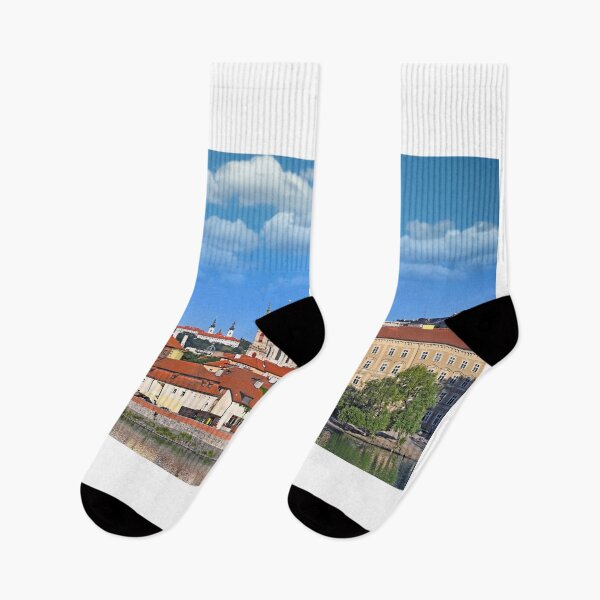Item preview, Old town Prague, Vltava river riverbank, cityscape, Czech republic designed and sold by goceris.