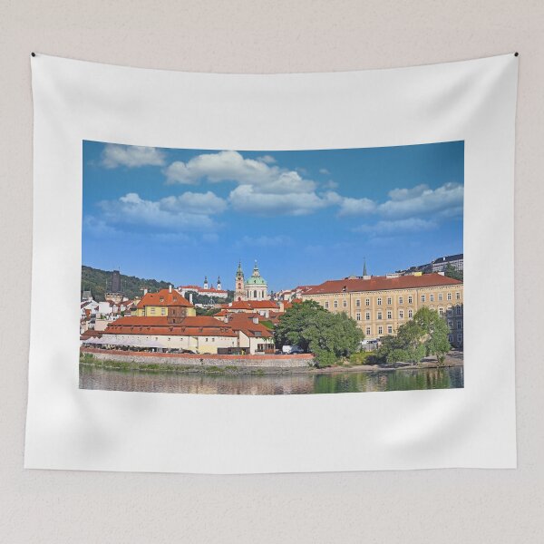 Item preview, Old town Prague, Vltava river riverbank, cityscape, Czech republic designed and sold by goceris.