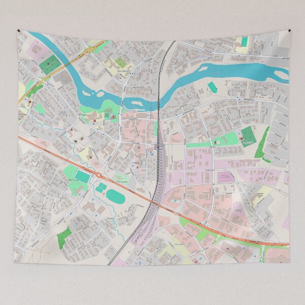 Item preview, Ylivieska Map designed and sold by SteadyRolling.