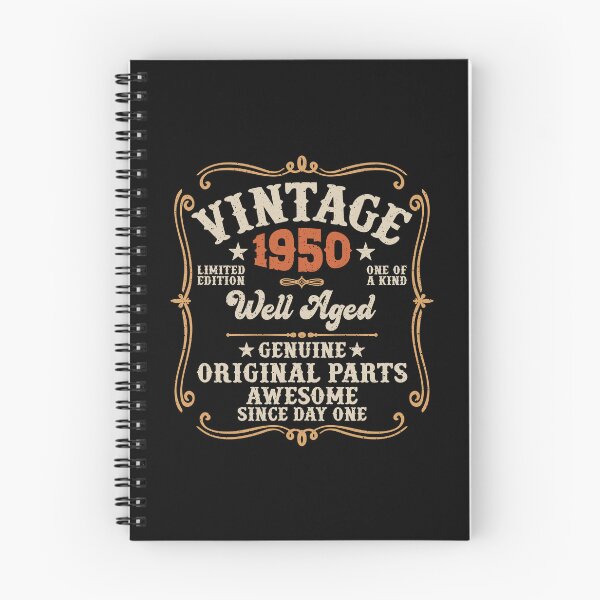 Item preview, 75th Birthday Vintage 1950 Well Aged 75 Awesome Years designed and sold by eclecTEEq.