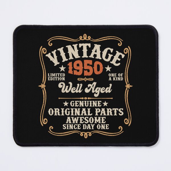 Item preview, 75th Birthday Vintage 1950 Well Aged 75 Awesome Years designed and sold by eclecTEEq.