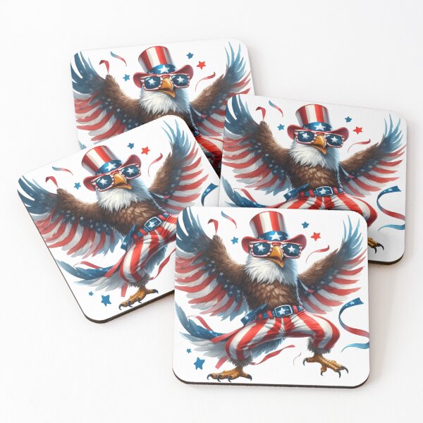 Item preview, 4th of July Clipart – Dancing Eagle, Statue of Liberty, BBQ, Beer, Fireworks & Pool Party Vibes, Forth Of July Independence Patriotic Celebrations designed and sold by Adhiambo.