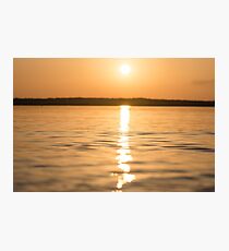 Sunset On The Water Photographic Print