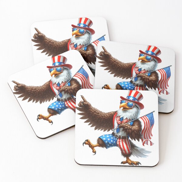 Item preview, 4th of July Clipart – Dancing Eagle, Statue of Liberty, BBQ, Beer, Fireworks & Pool Party Vibes, Forth Of July Independence Patriotic Celebrations designed and sold by Adhiambo.