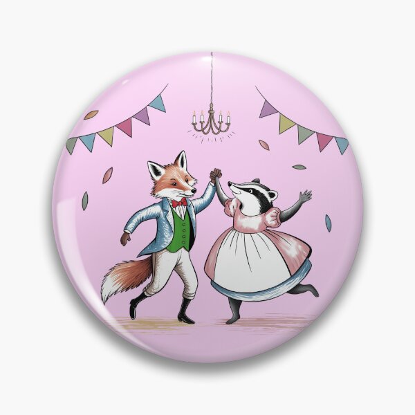 Item preview, Fancy a Foxtrot - regency ball with Fox and Badger designed and sold by MiowandMolly.