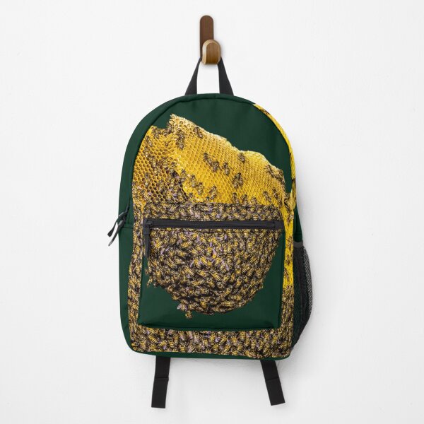 Item preview, A large natural golden-yellow beehive and there are many bees. designed and sold by MiMee4451.