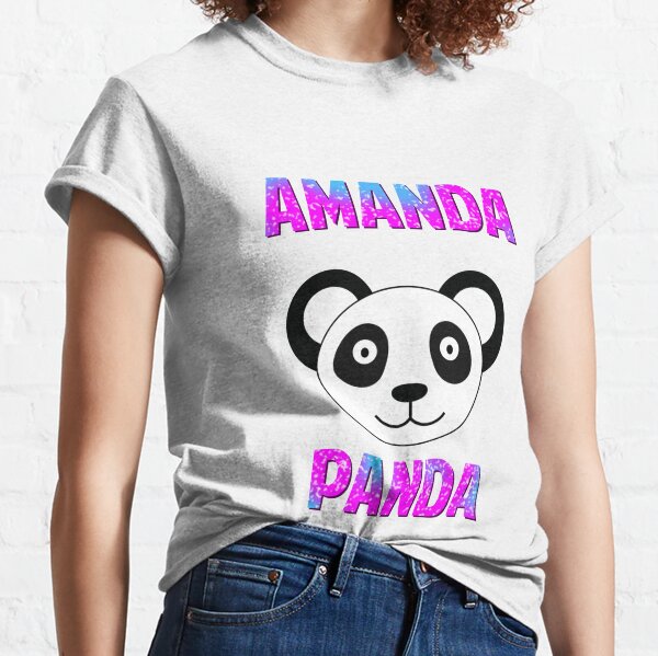 Mandy's Moon Personalized Gifts Love Panda T Shirt Adult S