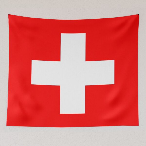 Artikelvorschau, Schweiz Schweiz CH Schweiz White Cross Flag entworfen und verkauft von DavidLeeDesigns.